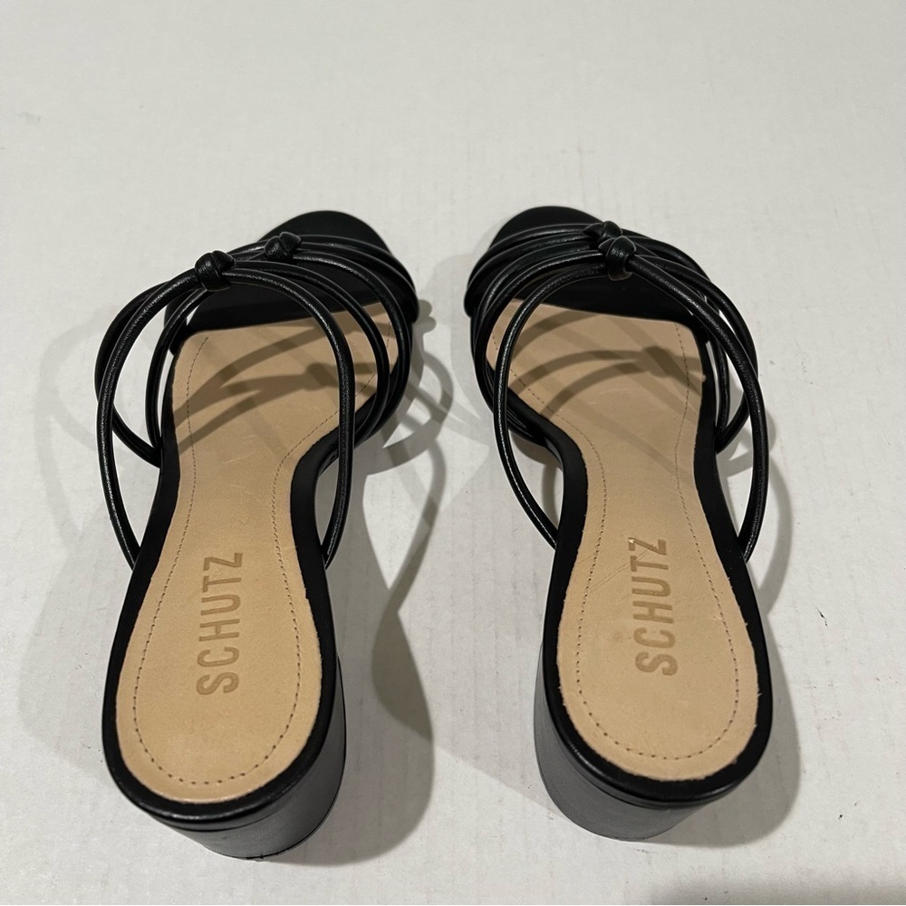 SCHUTZ Black Strappy Heels - Picture 5 of 9